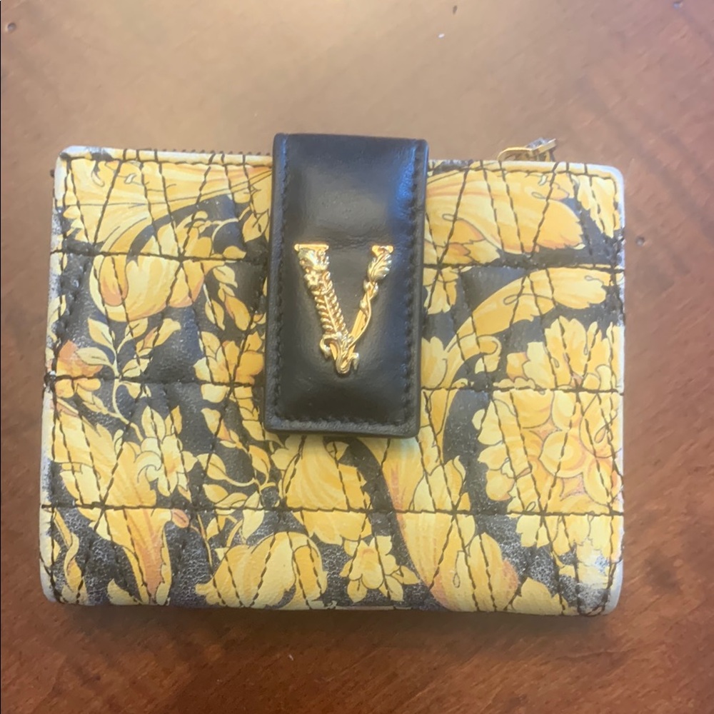 Versace Yellow and Black Wallets
